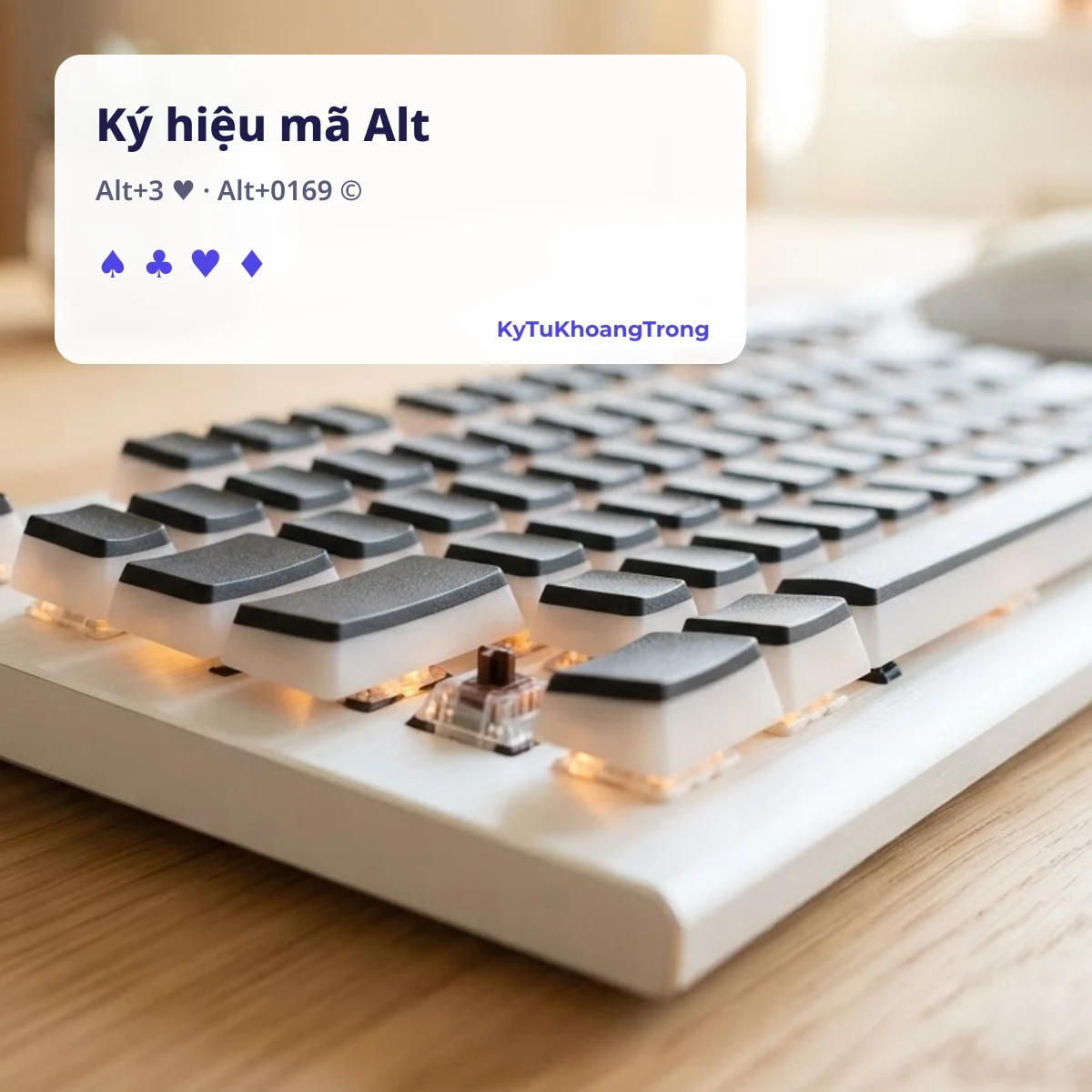 Ký hiệu mã Alt trên PC