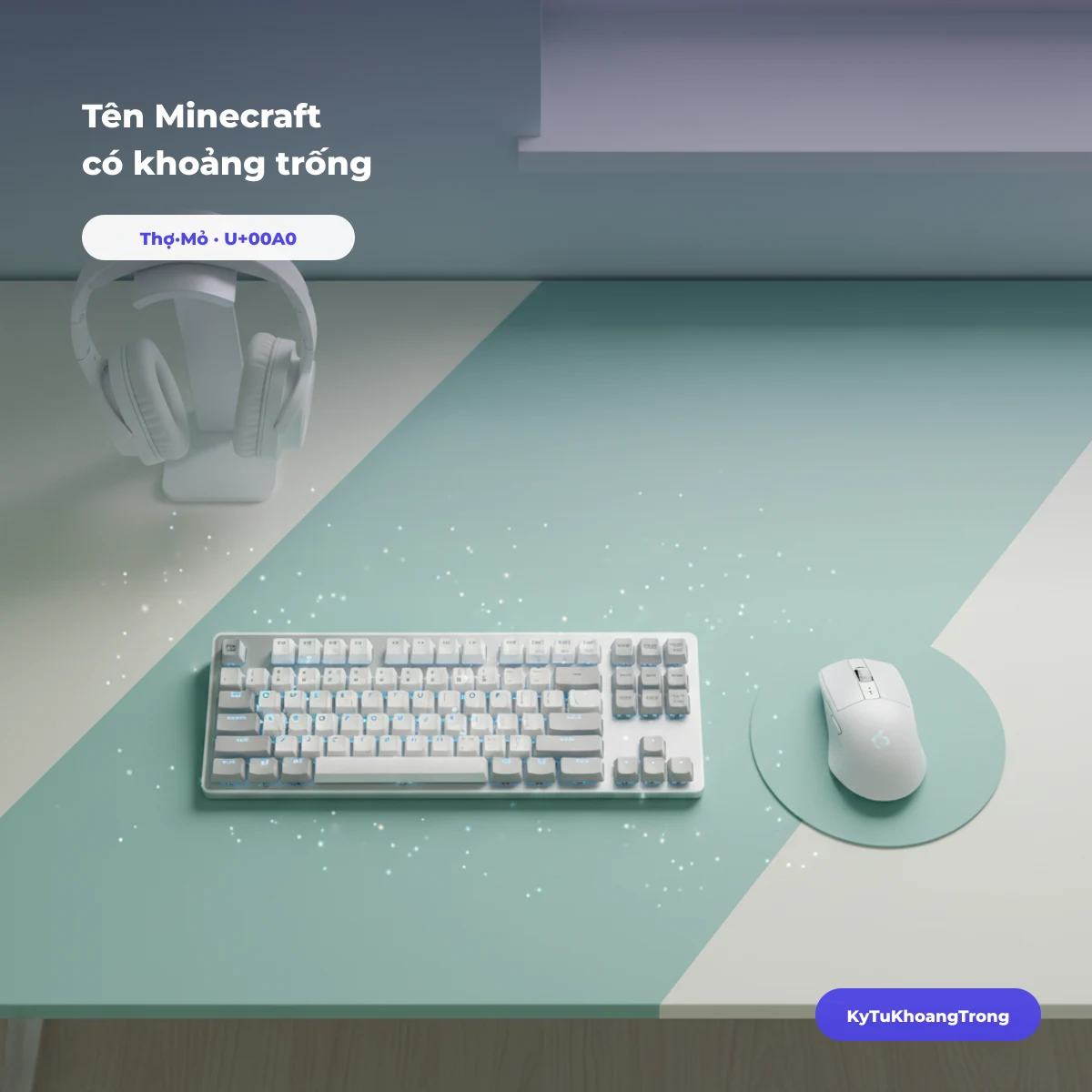Tên Minecraft có khoảng trống, chép một chạm